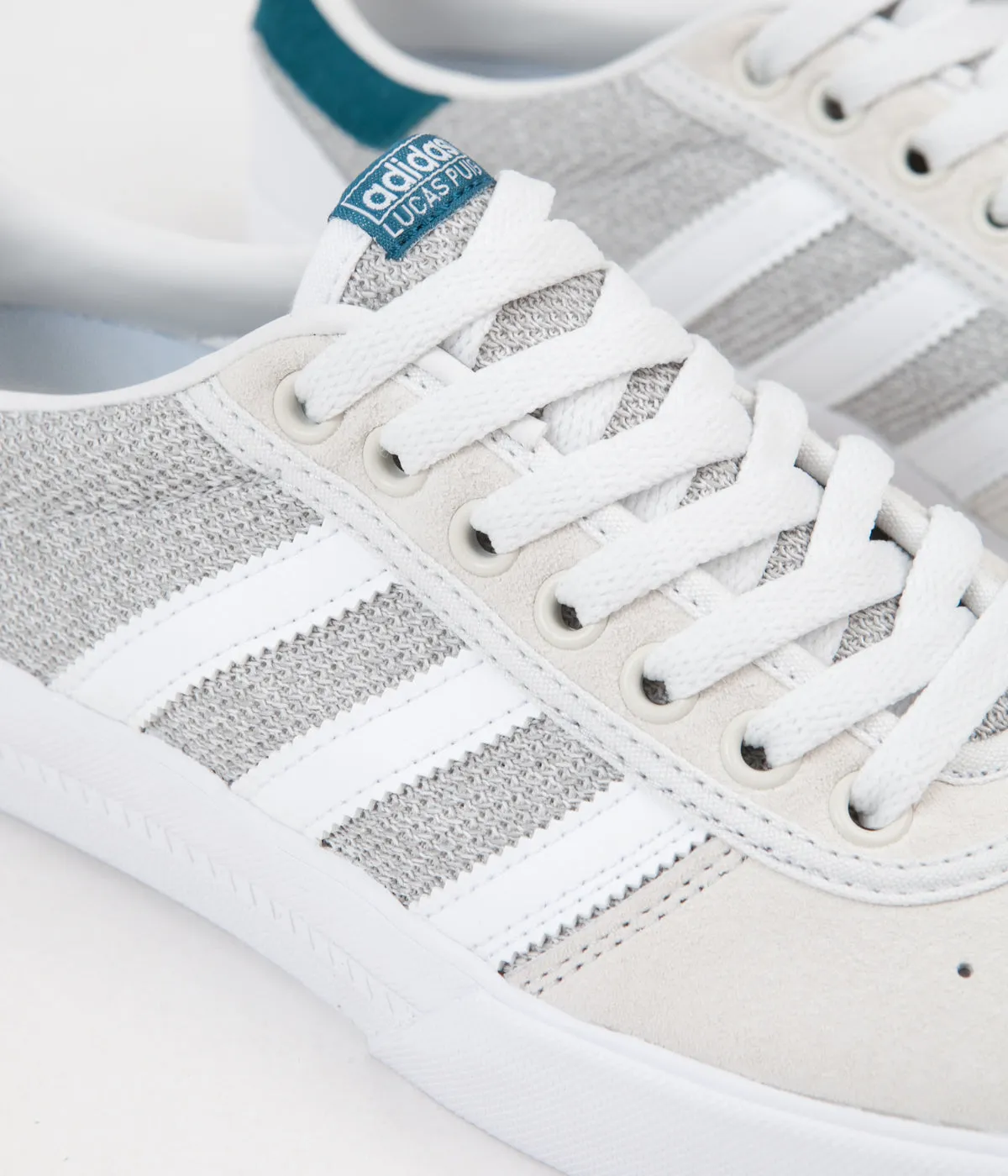 Adidas Lucas Premiere Shoes - FTW White / Solid Grey / Real Teal