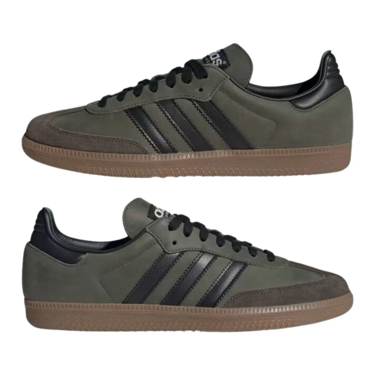 Adidas Men's Samba OG Base Green/Core Black/Brown Desert