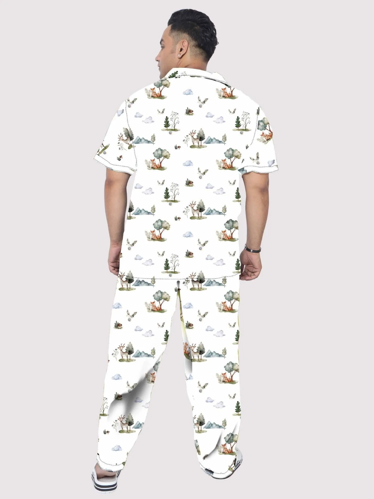 Botanical Forest Plus Size Men's Co-ord Set