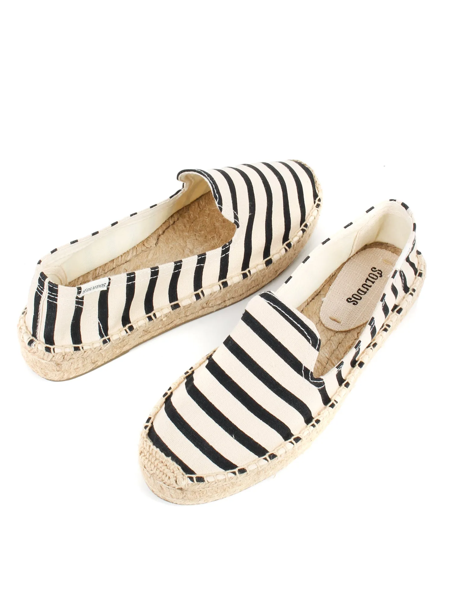 CLASSIC STRIPE SMOKING SLIPPER_NATURAL BLACK