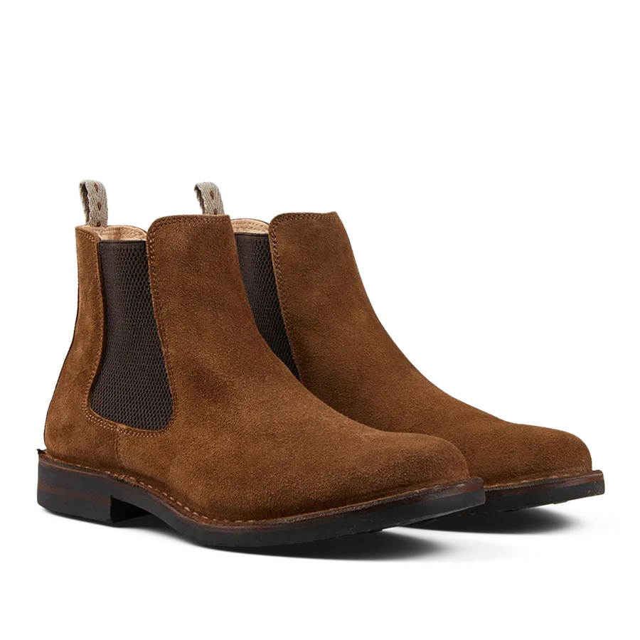 Dark Khaki Suede Charlyflex Chelsea Boots