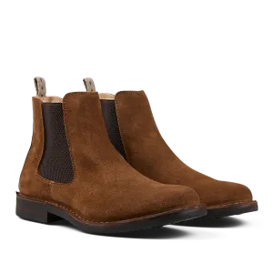 Dark Khaki Suede Charlyflex Chelsea Boots