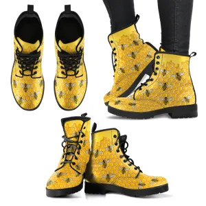 HONEYCOMB BEE BOOTS - FREE SHIPPING WORLDWIDE