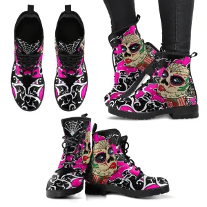 SUGAR SKULL BOOTS - FREE WORLD WIDE SHIPPING