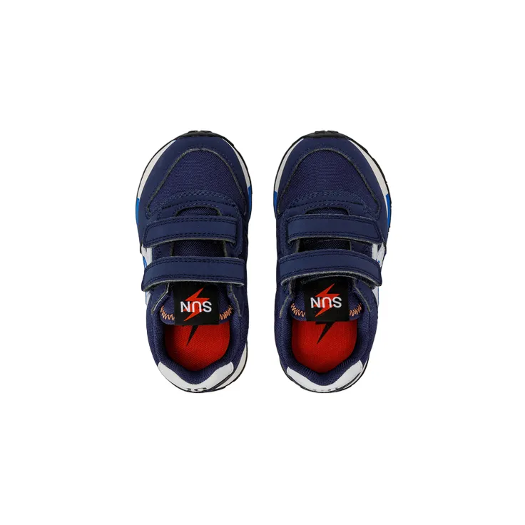 Sun68 children's sneakers shoe with tear Niki Solid Z43321B 07 blue