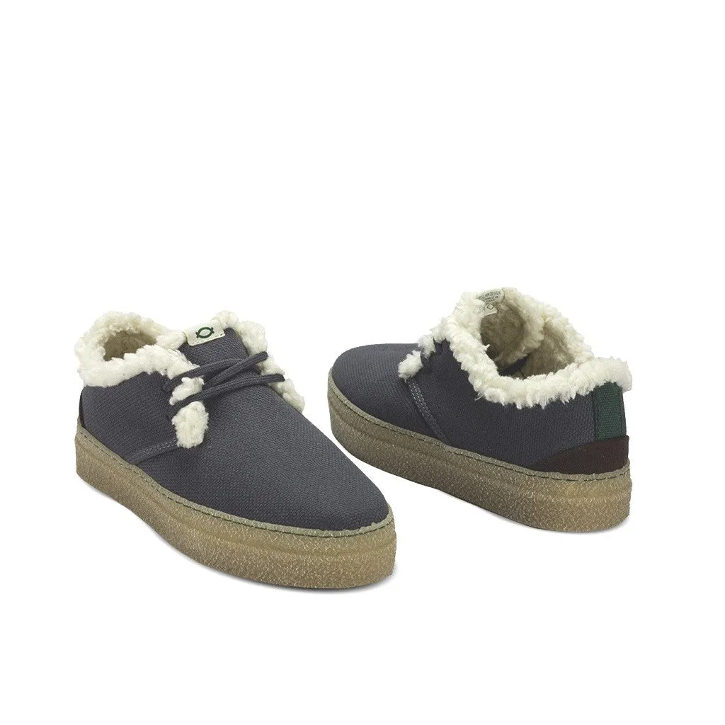 Vegan winter shoe gray GOO022